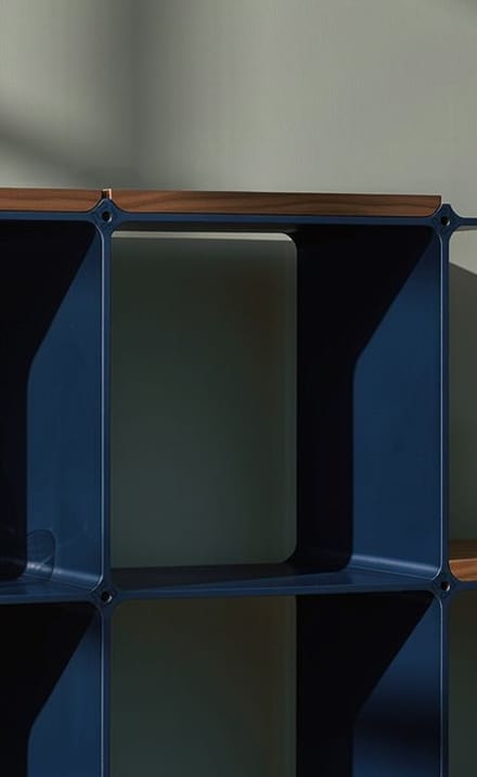 The same detail in dark blue