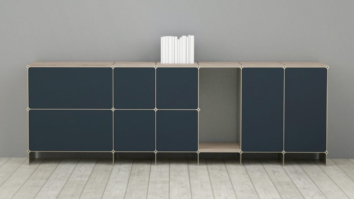 Entwurf Sideboard mit Türen